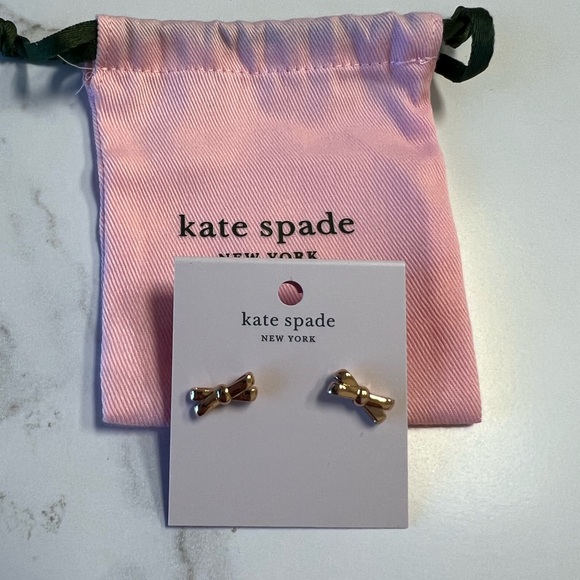 🎀 Kate Spade 🎀 Double Bow Earrings Rose Gold NEW!! Includes gift pouch